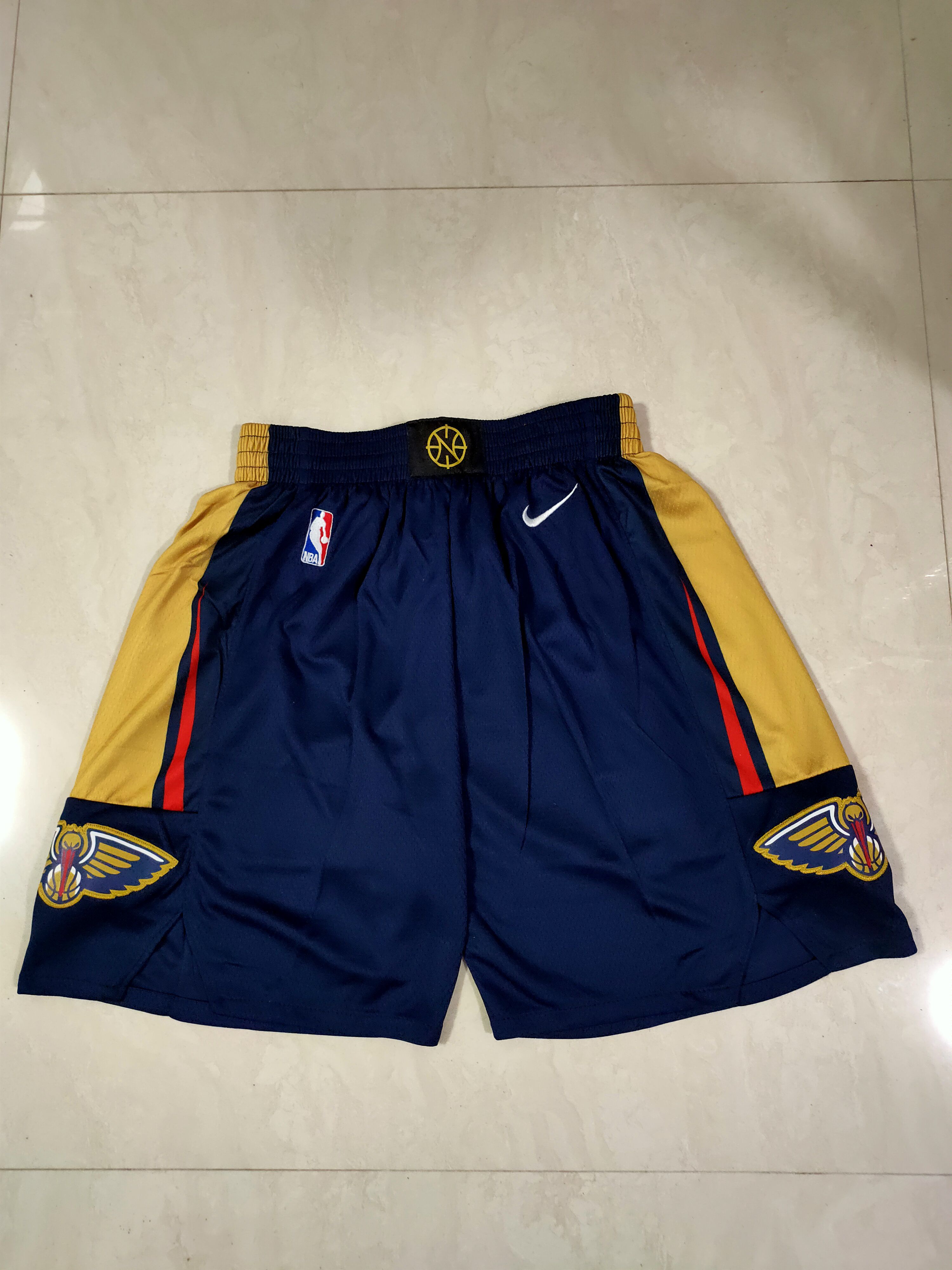 Men NBA New Orleans Pelicans Blue Shorts 0416->new orleans pelicans->NBA Jersey